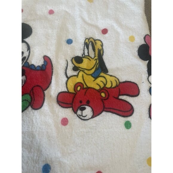 Vintage Walt Disney Mickey Mouse Minnie Donald‎ Duck Pluto Pillow Case - Picture 6 of 6